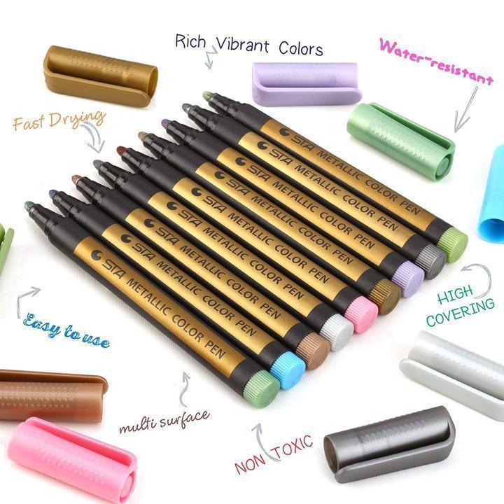 Farbige Farbmarkierungsstifte