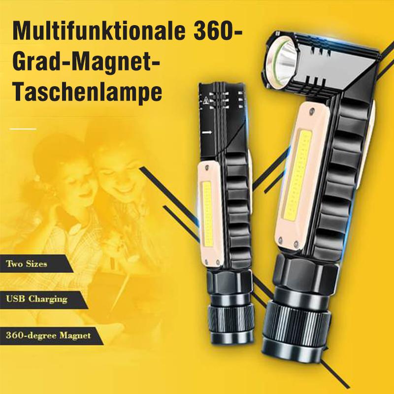 Multifunktionale 360-Grad-Magnet-Taschenlampe