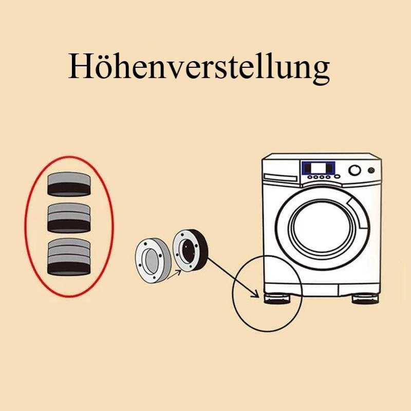 Rutschfeste und geräuschreduzierende Waschmaschinenfüße (2 STÜCK)