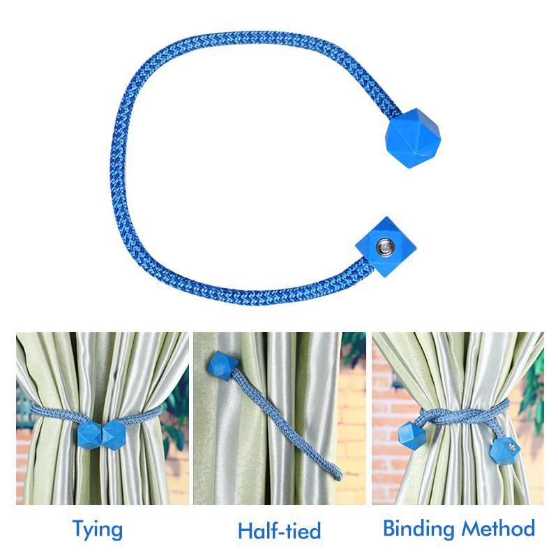 Vorhangschnalle mit dickem Seil (2 Stück)